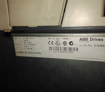 ABB ACS800-01-0120-3变频器故障维修